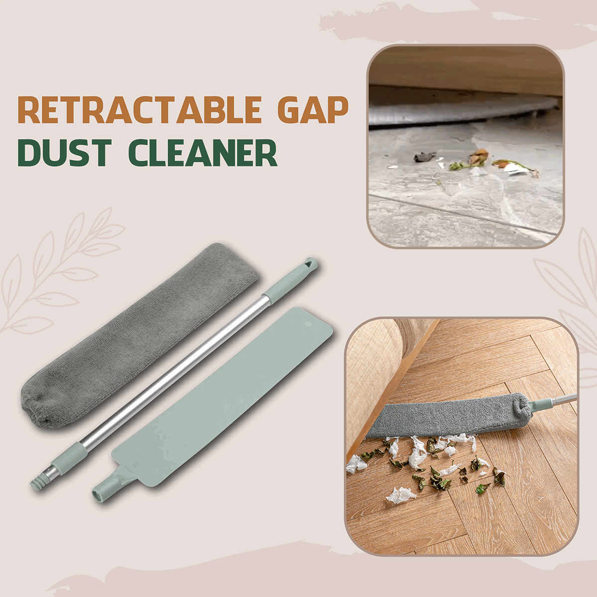 Retractable Gap Dust Cleaner