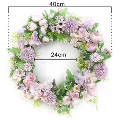 artificial door wreath