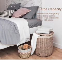 Natural Willow Woven with Lid