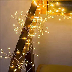3X3M 1000 LED Firecracker Window Curtain Light Outdoor Christmas Cluster Curtain Fairy Light Christmas Icicle Light for Holiday