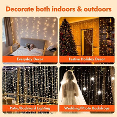 LED Curtain String Lights Fairy Decoration