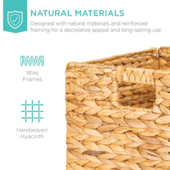 Natural Hyacinth Collapsible Storage Basket