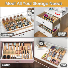 bamboo spice rack tray