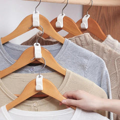 Space-Saving Clothes Hanger Connector Hooks