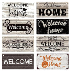 Vintage Welcome Home Wooden Sign
