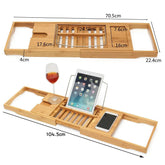 Bamboo Luxury Extendable Bath Tray