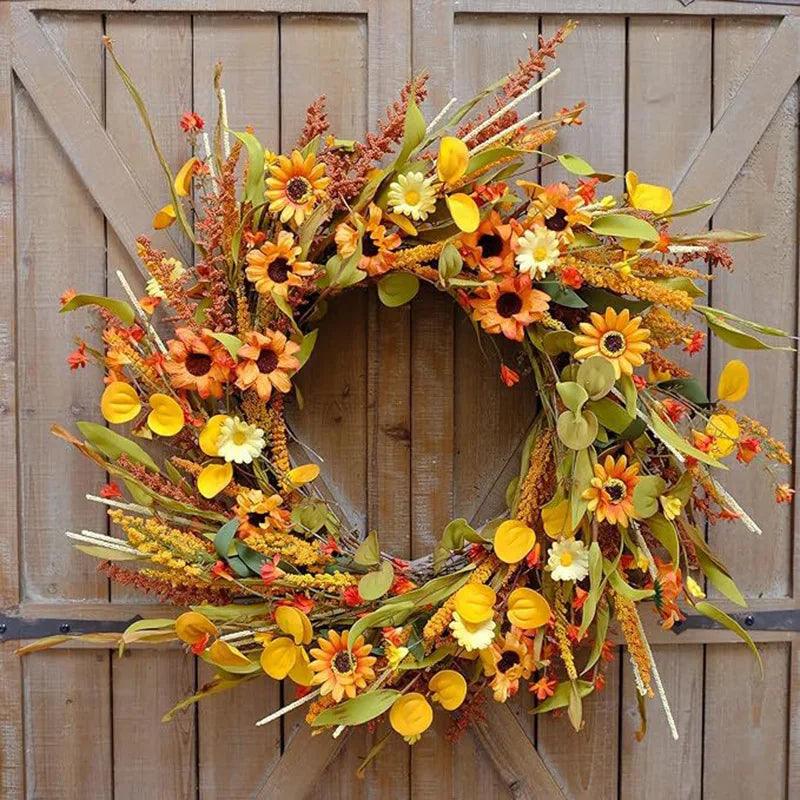 Thanksgiving Door Decorative Wreath