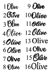 White Stickable Labels 10 pc