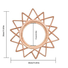 Nordic Rattan Mirror Frame