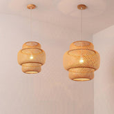 Bamboo Straw Chandellier