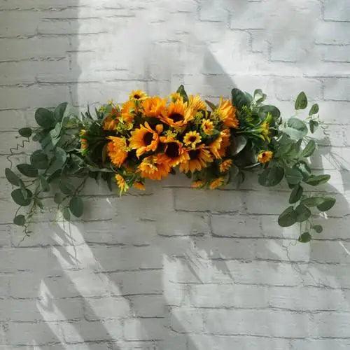 artificial door wreath