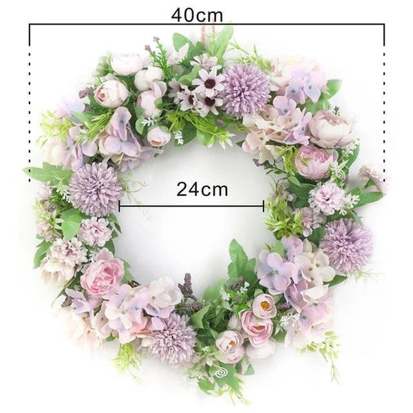 artificial door wreath