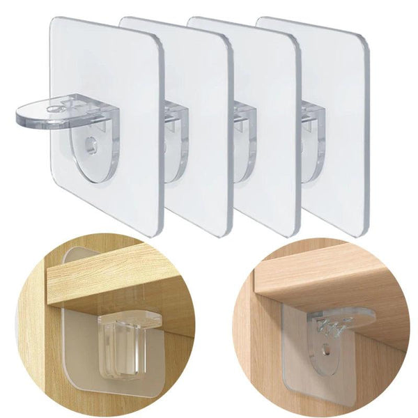 Adhesive Shelf Support Clips