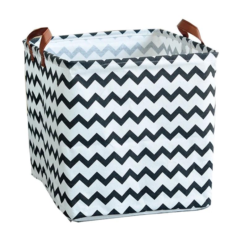 Cube Folding Canvas Storage Basket