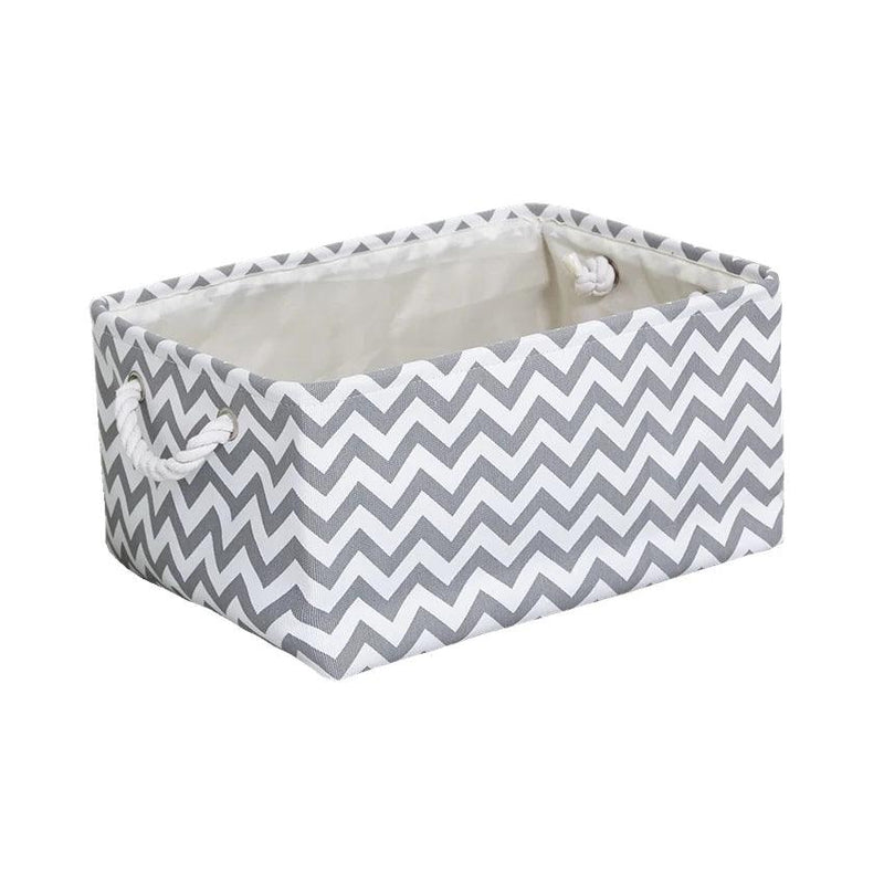 Cube Canvas Fabric Storage Basket