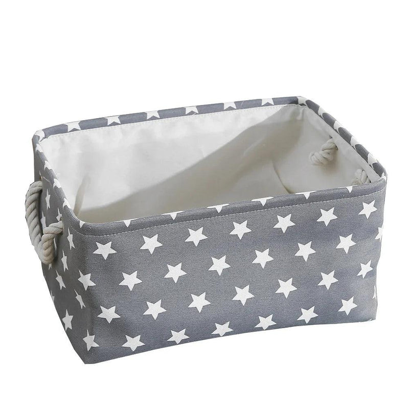 Cube Canvas Fabric Storage Basket