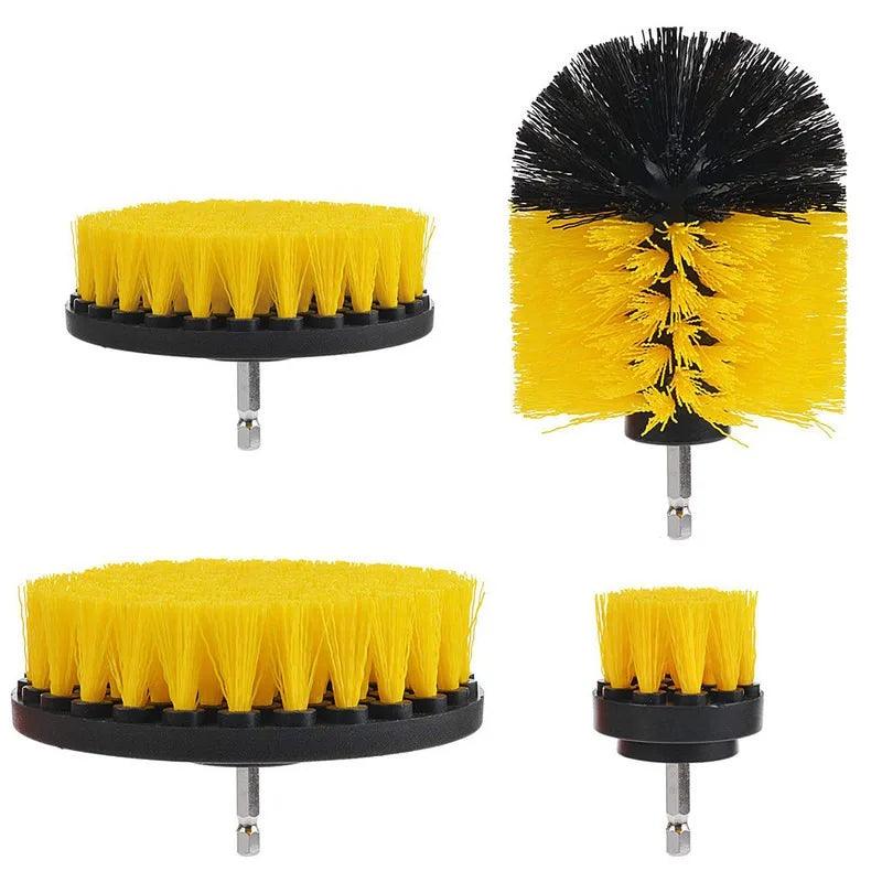 Drill Brush Attachment Set - Scrub Pads & Sponges