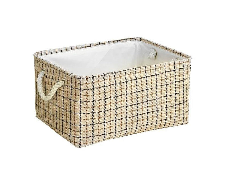 Cube Canvas Fabric Storage Basket