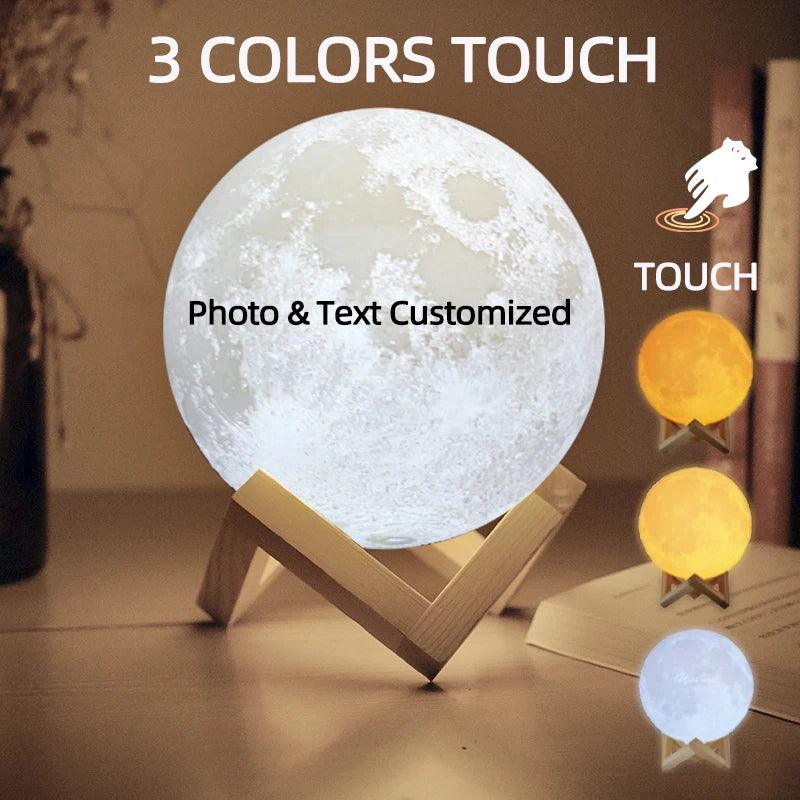 PERSONALIZED 3D PHOTO MOON LAMP