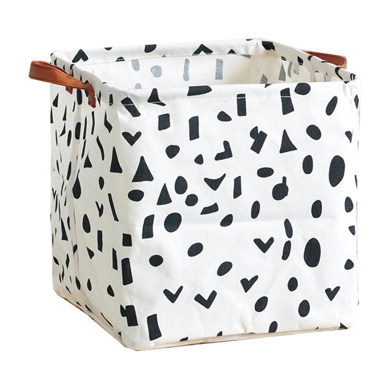 Cube Folding Canvas Storage Basket