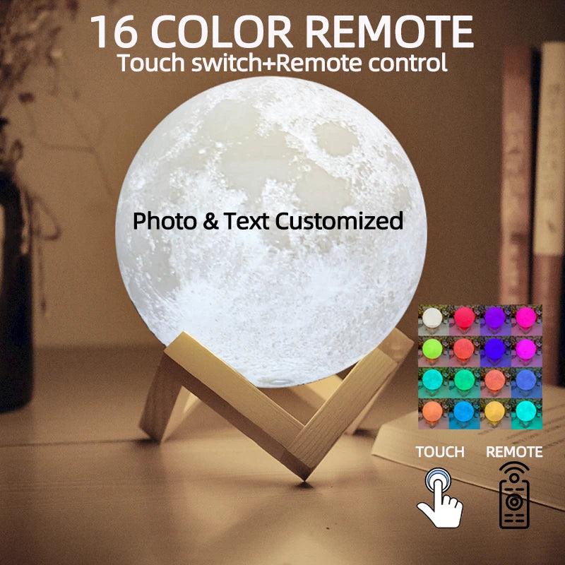 PERSONALIZED 3D PHOTO MOON LAMP