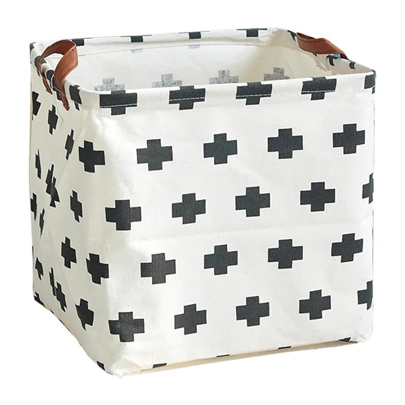 Cube Folding Canvas Storage Basket