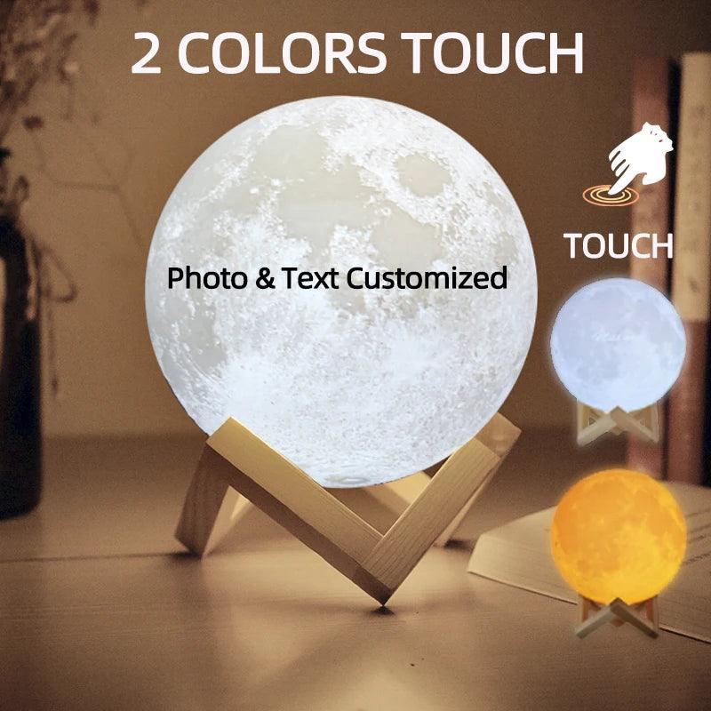 PERSONALIZED 3D PHOTO MOON LAMP