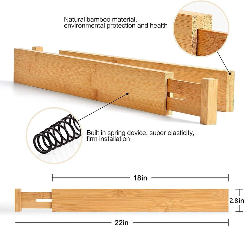 bamboo drawer dividers