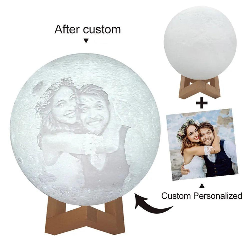 PERSONALIZED 3D PHOTO MOON LAMP