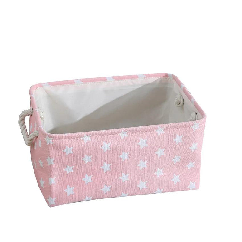 Cube Canvas Fabric Storage Basket