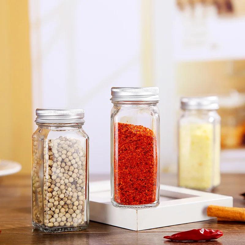 Glass Spice Jar Set