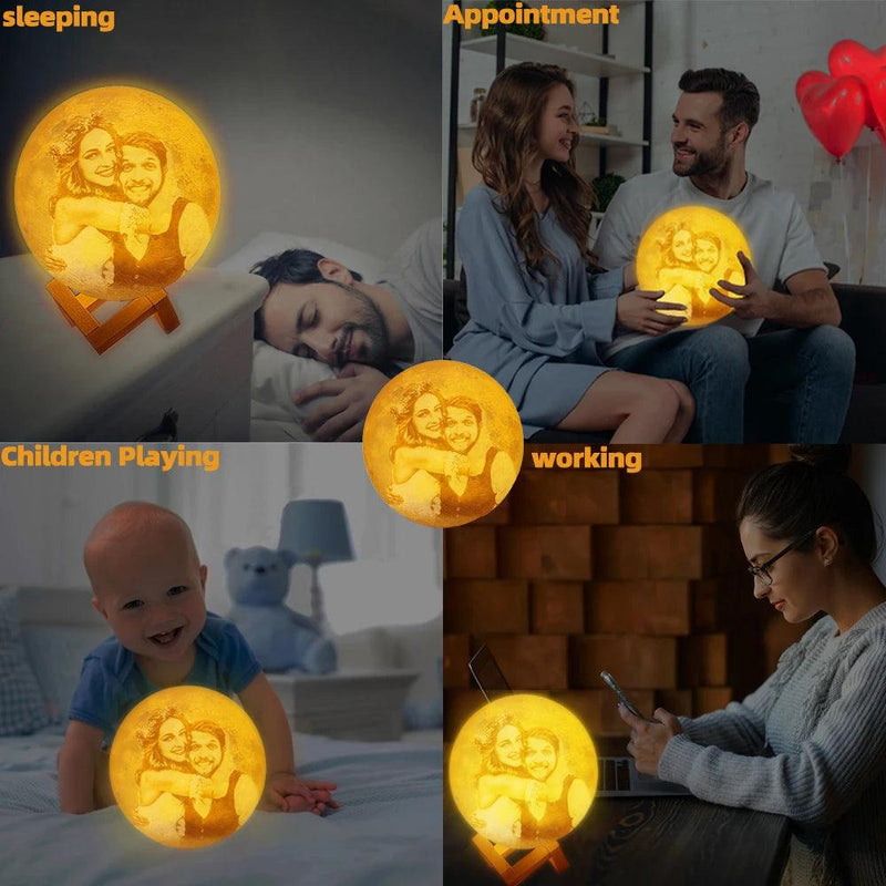 PERSONALIZED 3D PHOTO MOON LAMP