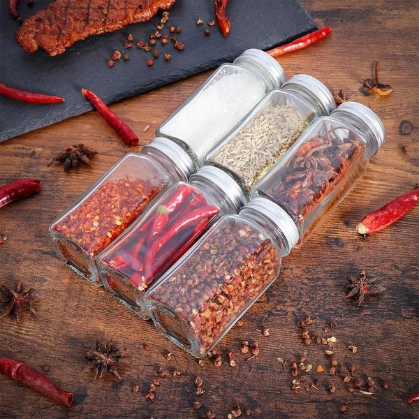 Glass Spice Jar Set