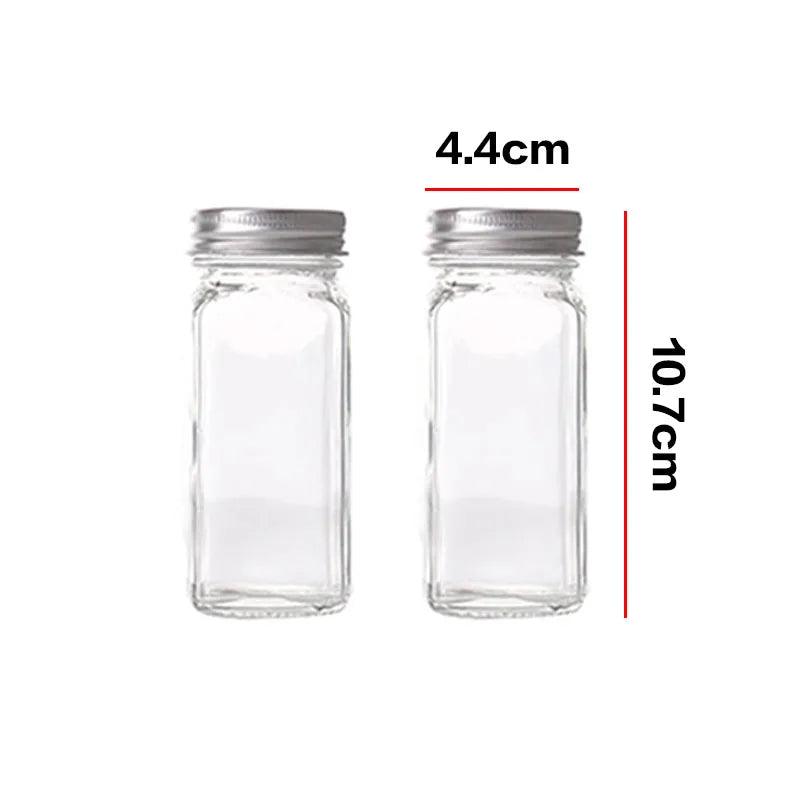 Glass Spice Jar Set