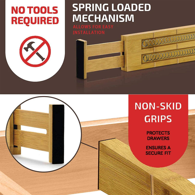 bamboo drawer dividers