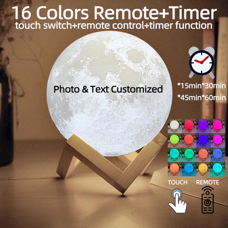 PERSONALIZED 3D PHOTO MOON LAMP