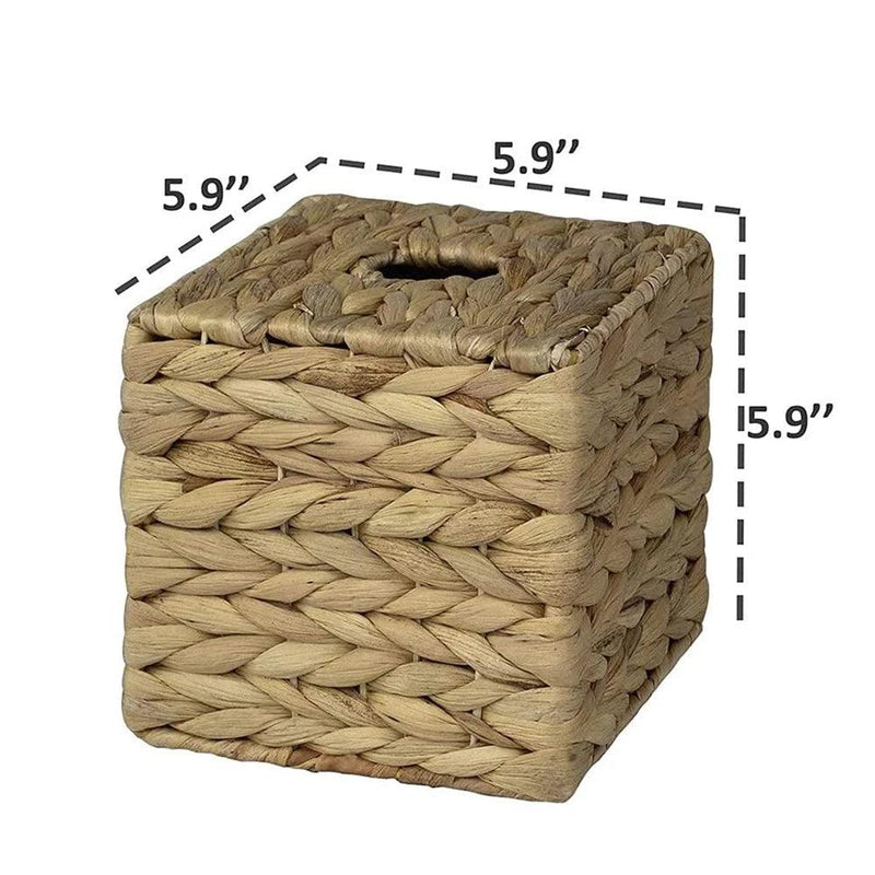 Wicker Straw Tissue Box Holder