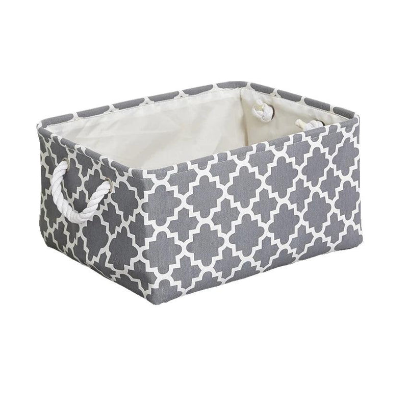 Cube Canvas Fabric Storage Basket