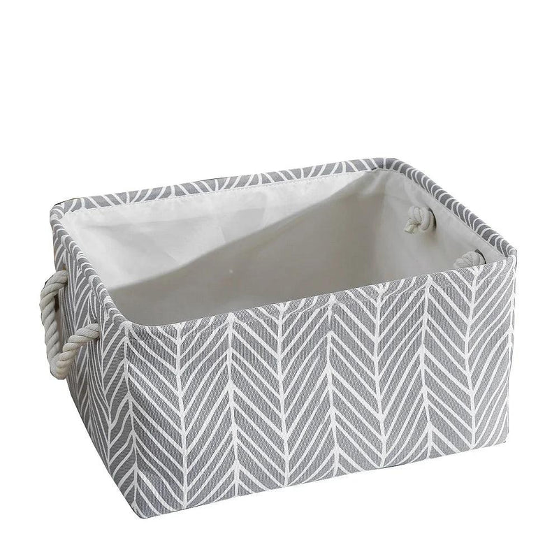 Cube Canvas Fabric Storage Basket