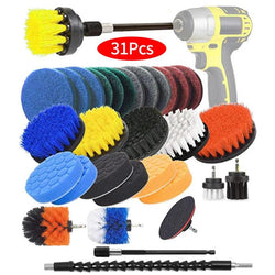 Drill Brush Attachment Set - Scrub Pads & Sponges