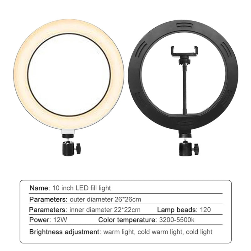 Youtube Shooting Vlog Selfie Circular Photo Ring Light