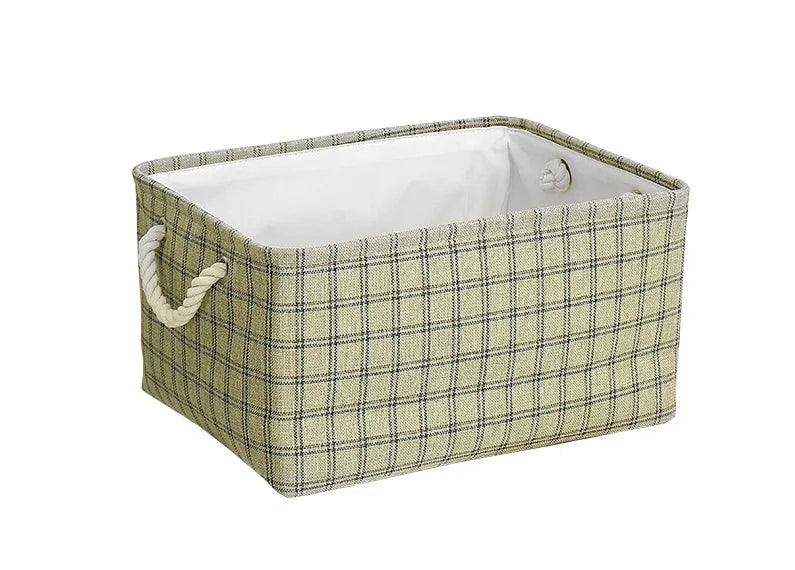 Cube Canvas Fabric Storage Basket