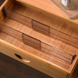 telescopic transparent drawer divider