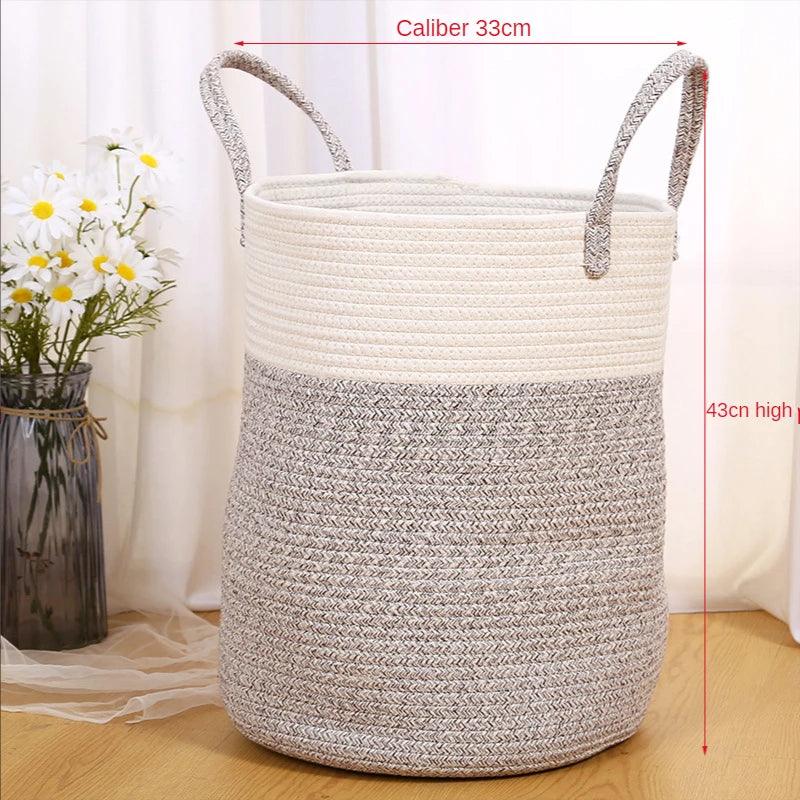 Cotton Rope Styled Laundry Basket