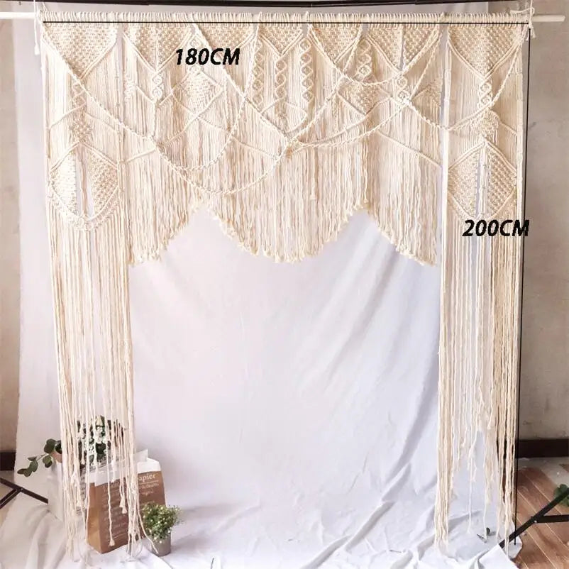 Handmade Cotton Macrame Curtain