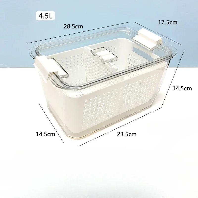 fridge drain storage box