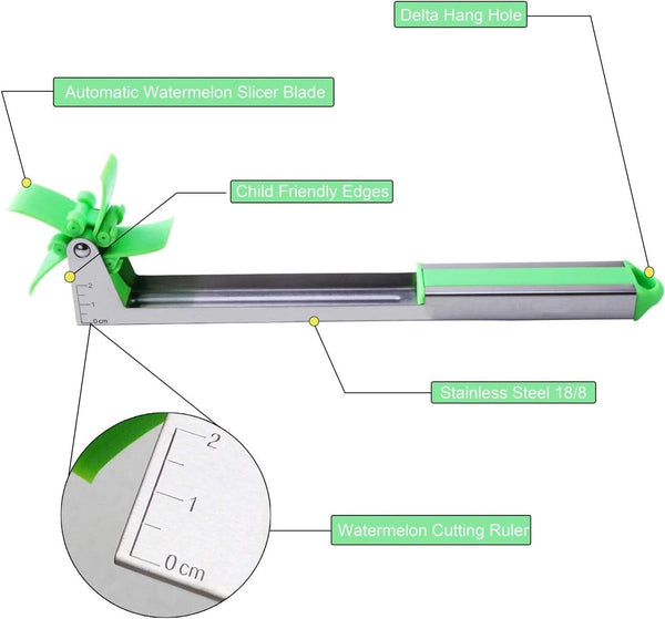 Stainless Steel Windmill Design Watermelon Cutter