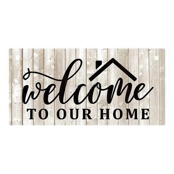 Vintage Welcome Home Wooden Sign