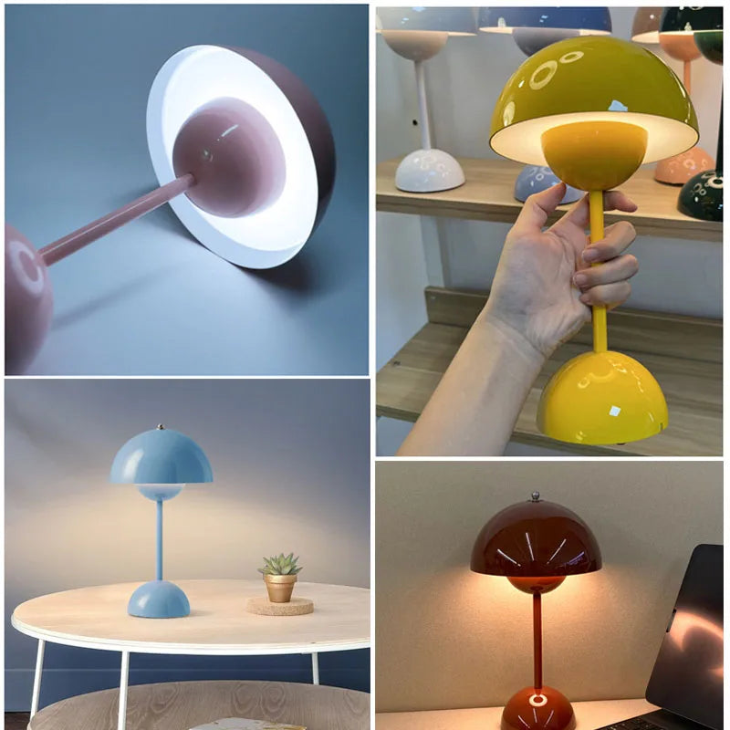 USB Rechargeable Mushroom Table Lamp