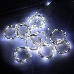 LED Curtain Fairy Lights USB Battery Powered String Lights Christmas Garland For New Year Party Wedding Camping Home Decoration